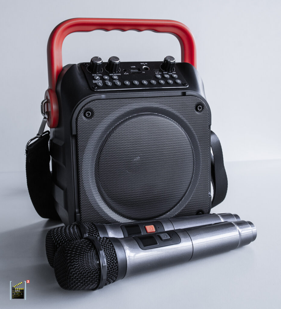 Karaoke LS Lautsprecher mit 2 Mikros